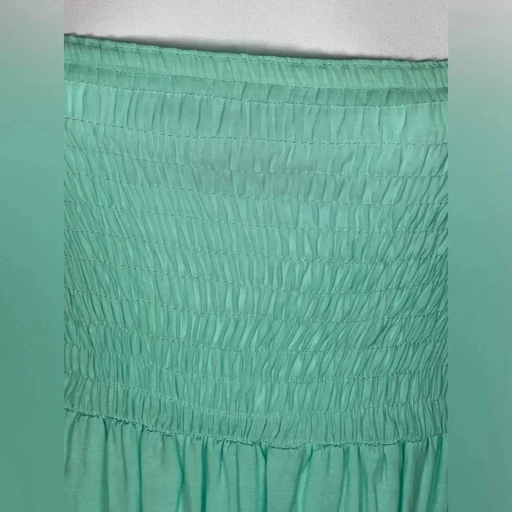 🌸 BY THE SEA Strapless Ocean Green Dress - Picture 3 of 8